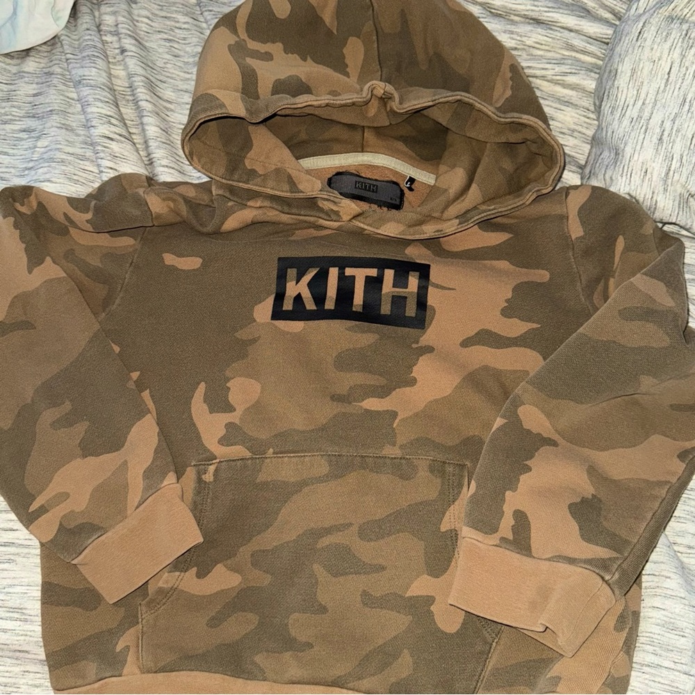 KITH Camouflage Block Logo Hoodie